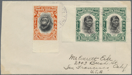 Br Nordborneo: 1931, Attractive Franking On Cover From JESSELTON To San Francisco. - North Borneo (...-1963)