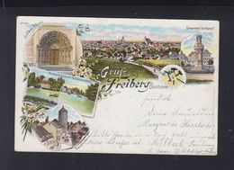 Dt. Reich Litho-AK Freiberg I. Sachsen 1899 - Freiberg (Sachsen)