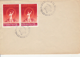 68702- ROMANIAN WORKERS' PARTY CONGRES, STAMPS AND SPECIAL POSTMARKS ON COVER, 1960, ROMANIA - Covers & Documents