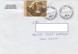 68716- CHRISTMAS, JESUS' BIRTH, STAMP ON COVER, 2015, ROMANIA - Lettres & Documents