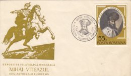 68731- KING MICHAEL THE BRAVE OF ROMANIA, SPECIAL COVER, 1976, ROMANIA - Brieven En Documenten