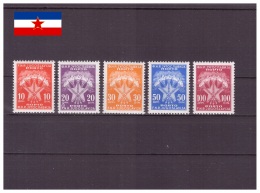 Yougoslavie 1962 - MNH ** - Armoiries - Timbres-taxes Michel Nr. 108-112 Série Complète V.C. 80 Â€! (yug404) - Neufs