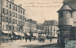 CPA 94  SAINT MANDE Mandé Carte Rare La Rue De Paris - Saint Mande