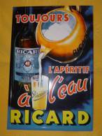 Plaque Métal "RICARD" - Placas En Aluminio (desde 1961)