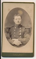 Photographie Ancienne XIXème Portrait Militaire Du 101e Régiment CDV Photo Gallas à Laval - Guerre, Militaire