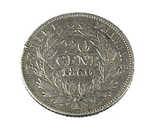 20 Centimes - Napoléon III  - France - 1860 A - Paris - Petit Module - 0,97 Gr. -  Argent - TB+ - - 20 Centimes