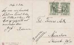 Grèce Carte Postale Corfou Pour L'Allemagne 1913 - Briefe U. Dokumente