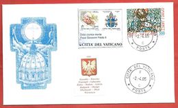 BUSTA VATICANO - 2005 - Data Storica Morte Papa GIOVANNI PAOLO II - ANN. 02 - 04 - 2005 - Storia Postale