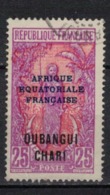 OUBANGUI     N°  YVERT    51    ( 1 )       OBLITERE       ( O   2/25  ) - Oblitérés