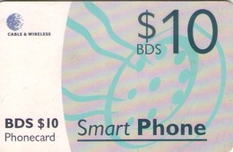 BARBADOS. BAR-C1a. Grey Smart Phone. 10 BDS. 2000. (001). - Barbados