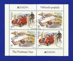 Rumänien / Romania  2013   Mi.Nr. 6705 / 06 (Block 558 II) , EUROPA CEPT - Postfahrzeuge - Gestempelt / Used / (o) - Used Stamps