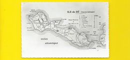 ILE De RE Carte Géographique (Nozais) Charente Maritime (17) - Ile De Ré