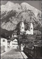 Austria - 6410 Telfs - Ortseinfahrt - Kirche (60er Jahre) - Telfs