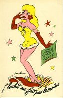 L'habit Ne Fait Pas Le Moine  Miss Strip-Tease  Illustrateur Jan Mich  Cpa - Mich