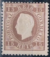 Portugal, 1870/6, # 38 Dent. 12 1/2, Tipo III, MH - Unused Stamps
