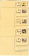 5 Diff., Commomerative Postcard On Heritage Post Office, India Unused Postcard, Postal Stationery, Monument - Inland Letter Cards
