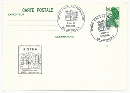 Entier Repiqué - 1,90 Liberté - Sport, Culture, Traditions - HISTRA - 86 JAZENEUIL - Cartoline Postali Ristampe (ante 1955)