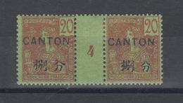 Bureaux Indochinois - Millésimes Grasset (1904)  N°39 Surch. 2 Langues) - Unused Stamps