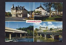 CPSM 64 - JURANCON - Jurançon - TB CP 4 Vues Dont Hôtel De Ville , Centre De La Ville , Pont D'Espagne , Pont Du 14 Jui - Jurancon