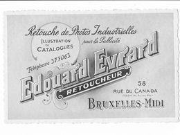 BRUXELLES EDOUARD EVRARD RETOUCHEUR - Old Professions