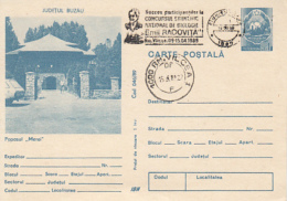 68845- MERA INN, CAR, TOURISM, POSTCARD STATIONERY, EMIL RACOVITA SPECIAL POSTMARK, 1989, ROMANIA - Hotel- & Gaststättengewerbe