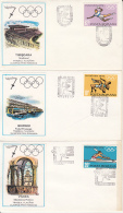 68881- OLYMPIC FLAME ROUTE, MUNCHEN'72 OLYMPIC GAMES, SPECIAL COVER, 6X, 1972, ROMANIA - Sommer 1972: München