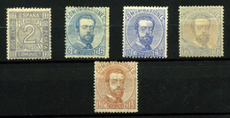 España Nº 116,118, 121/22 Y 125.. Año 1872 - Neufs