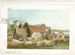 Jersey St Brelade's Church Illustrée 14,5x10 Cm Env - Other & Unclassified