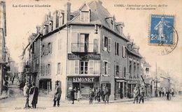 Ussel       19       Carrefour De La Croix De Fer . Rue Du Commerce Hôtel Du Centre       (voir Scan) - Ussel