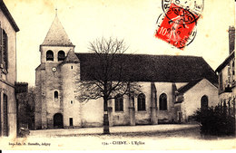 89. Yonne : Cheny  : L ' église . - Cheny