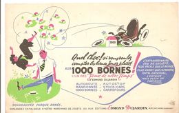 Buvard Edmond Dujardin 1000 BORNES L'un Des Jeux De Notre Temps - Papeterie