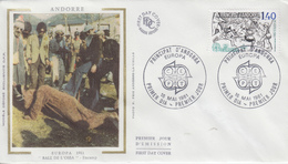 Enveloppe  FDC  1er  Jour  ANDORRE   ANDORRA      EUROPA    1981 - 1981