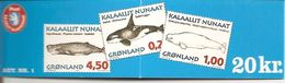 GREENLAND, Booklet HA1, 1997, Whale, Slotmachine-booklet - Postzegelboekjes