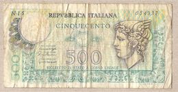 Italia - Banconota Circolata Da 500 Lire "Mercurio" P-95 - 1976 #19 - 500 Lire