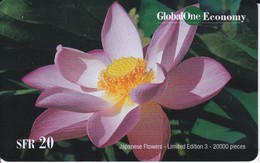 TARJETA DE SUIZA DE GLOBALONE DE UNA FLOR (FLOWER) - Zwitserland