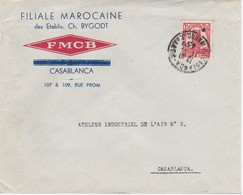 FRANCE MAROC MOROCCO PROTECTORATE - COVER - ATELIER INDUSTRIEL DE L'AIR - CASABLANCA - Briefe U. Dokumente
