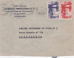 FRANCE MAROC MOROCCO PROTECTORATE - COVER - ATELIER INDUSTRIEL DE L'AIR     - CASABLANCA - Briefe U. Dokumente