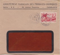 FRANCE MAROC MOROCCO PROTECTORATE - COVER - PRODUITS CHIMIQUES    - CASABLANCA - Covers & Documents