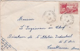 FRANCE MAROC MOROCCO PROTECTORATE - COVER  - FES   - CASABLANCA - Lettres & Documents
