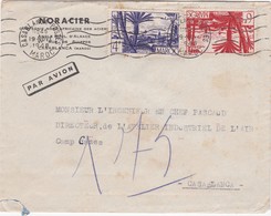 FRANCE MAROC MOROCCO PROTECTORATE - COVER  - ATELIER INDUSTRIEL DE L'AIR    - CASABLANCA - Covers & Documents