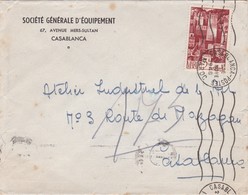 FRANCE MAROC MOROCCO PROTECTORATE - COVER    - CASABLANCA - Lettres & Documents