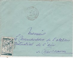 FRANCE MAROC MOROCCO PROTECTORATE - COVER  -  CASABLANCA - Covers & Documents