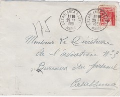 FRANCE MAROC MOROCCO PROTECTORATE - COVER -  CASABLANCA - Covers & Documents