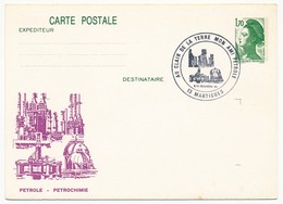 Entier Repiqué - 1,70 Liberté - Au Clair De La Terre, Mon Ami Pétrole - 13 Martigues - 1984 - Cartes Postales Repiquages (avant 1995)