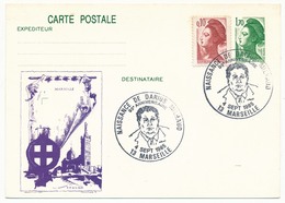 Entier Repiqué - 1,70 Liberté - Obl Temp "Naissance De Darius Milhaud" - MARSEILLE - 1985 - Bijgewerkte Postkaarten  (voor 1995)