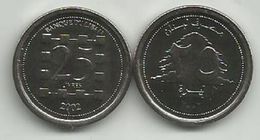 Lebanon 25 Livres 2002. UNC KM#40 - Libanon