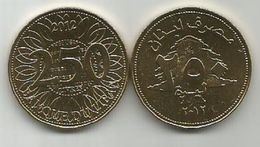 Lebanon 250 Livres 2012. UNC KM#36 - Liban