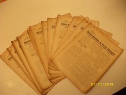 Lot De 15 Bulletins Quotidiens De Presse étrangère Juin 1936 - Lots De Plusieurs Livres