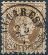 O 1867 15 Sld 'BUCAREST' Ritka Szép Darab! (44.000) - Andere & Zonder Classificatie