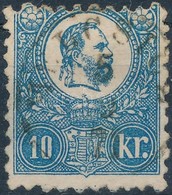 O 1871 Kőnyomat 10kr (papírelvékonyodás /  Thin Paper) 'MELCSICZ' (29.000) - Other & Unclassified